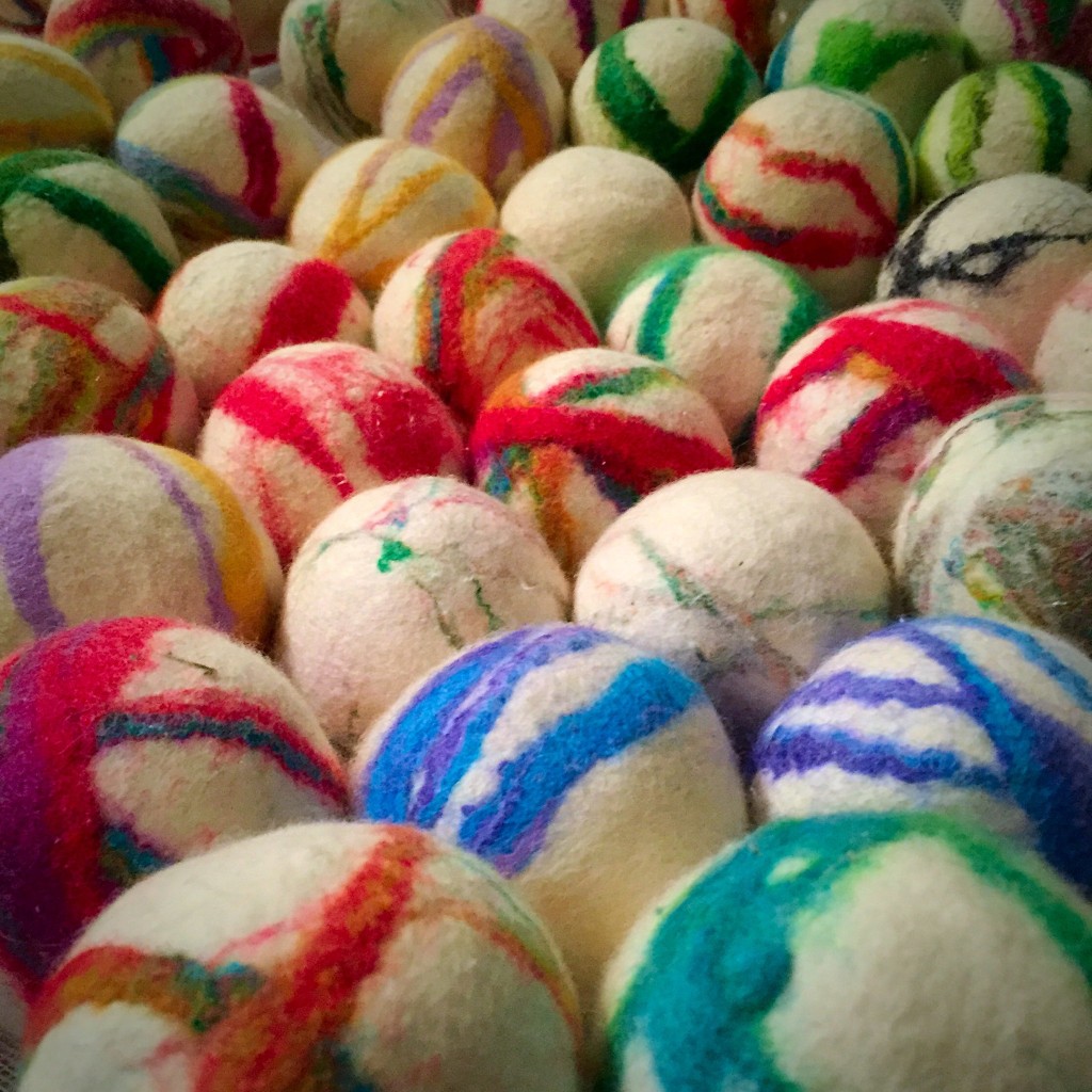 Felted Wool Balls Dryer Balls Handmade by The Twisted Purl